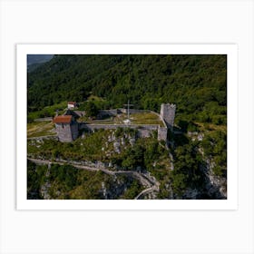 Castle On The Castello dell'Innominato, Italy Art Print