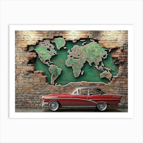 World Map Wall Art 1 Art Print