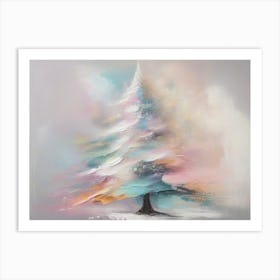 Abstract Christmas Tree 12 Art Print