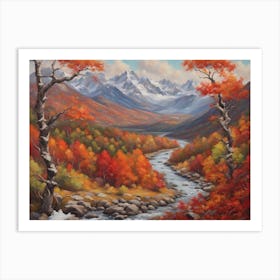 Autumn In The Mountains 2 Art Print