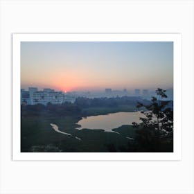 Lake Powai - India Art Print