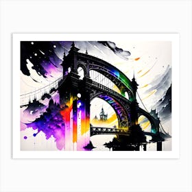 Bridge Painting Art Print