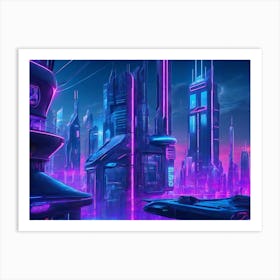 Futuristic City Art Print