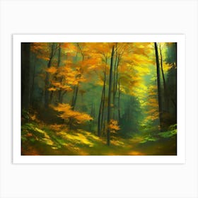 Autumn Forest 24 Art Print