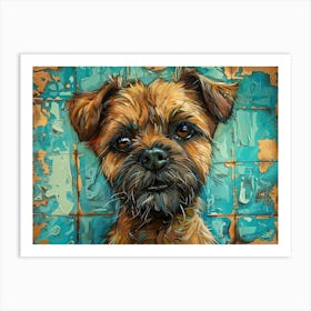 Border Terrier Fine Art Portrait 2 Art Print