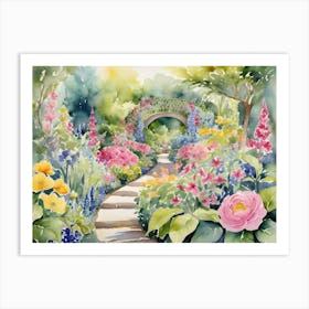 Garden Path Art Print