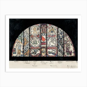 Design For A Window In The Post Office In Utrecht (1923), Richard Roland Holst Art Print