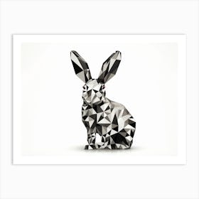 Geometric Bunny Art Print