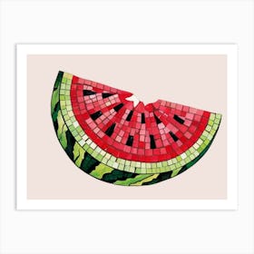 Watermelon Mosaic 3 Art Print