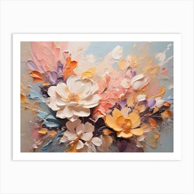 Abstract Flowers 20  Art Print