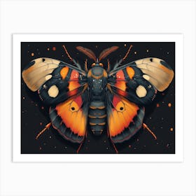 Moth Painting Art Print