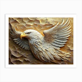 Beautiful 3d Eagle 1 Art Print