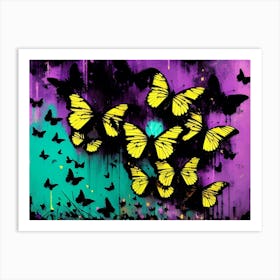 Butterflies In The Sky 44 Art Print