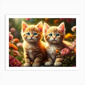 Sweet Kittens 2 Art Print