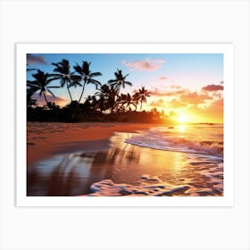 Sunset On The Beach 5 Art Print