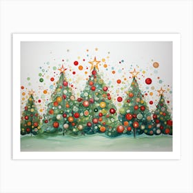 Christmas Trees Art Print