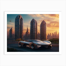 Futuristic Car 15 Art Print