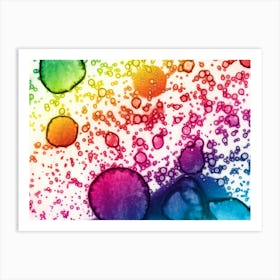 Alcohol Ink Colors Art Print