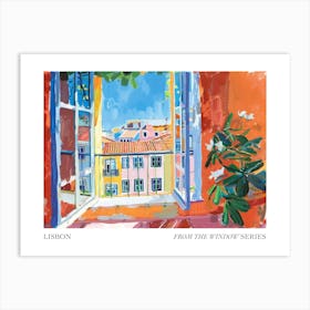 Lisbon From The Window Series Poster Painting 1 Art Print