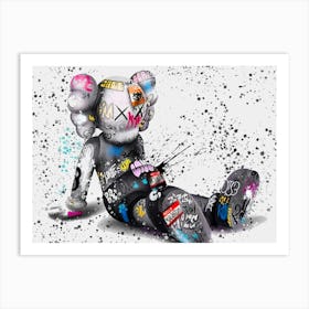 Painted Graffiti Cartoon Toy Art Print