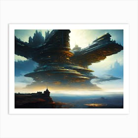 Futuristic City 10 Art Print