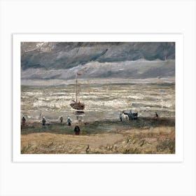 Beach At Scheveningen In Stormy Weather (1882), Vincent Van Gogh Art Print
