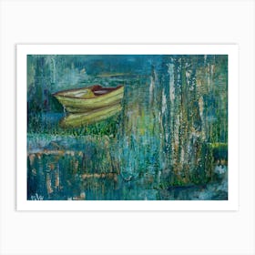 Colorful Waters Abstract Wall Art Art Print