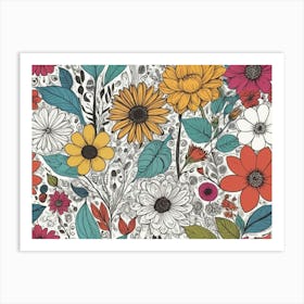 Floral Print 1 Art Print