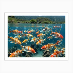 Koi Fishes Art Print