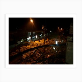 Night View From Balcony Art Print