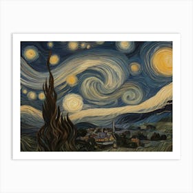 Starry Night 85 Art Print