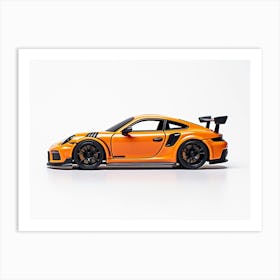 Toy Car Porsche 911 Gt3 Rs Orange Art Print
