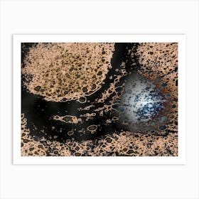 Abstraction Explosion Of The Moon Art Print