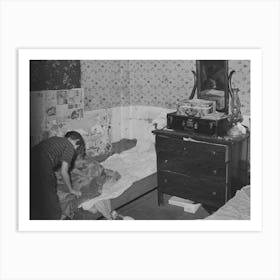 Bedroom In Farm Home Of Fsa (Farm Security Administration) Client Near Bradford, Vermont, Orange County By Art Print