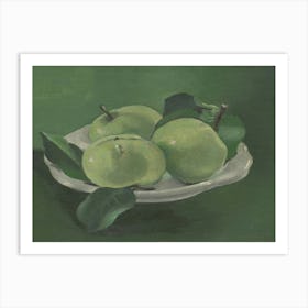 Apples On A Plate 1 Art Print