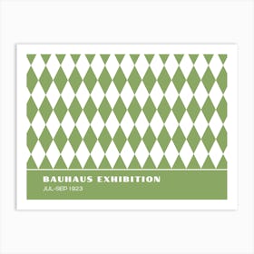 Bauhaus Green Exhibition 34 Art Print