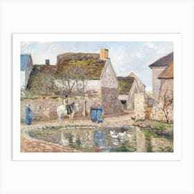 A Pond In Ennery (1874), Camille Pissarro Art Print
