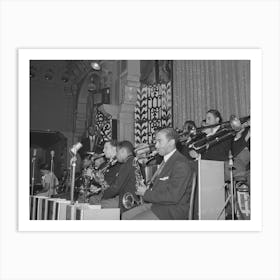 The Band At The Savoy Ballroom, Chicago, Illinois By Russell Lee Art Print