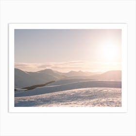 Scottish Highlands At Sunrise Art Print