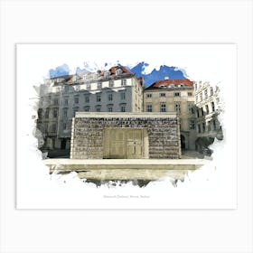 Holocaust Denkmal, Vienna, Austria Art Print