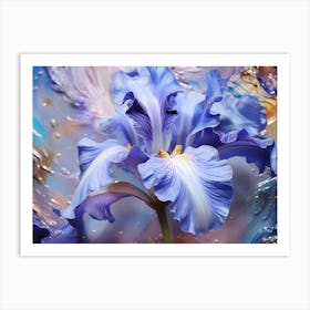 Blue Iris Art Print