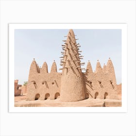 Mosque In Sudano Sahelian Architecture In Burkina Faso In West Africa Art Print