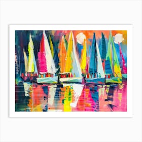 Sailboats 23 Art Print