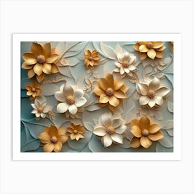 Paper Flowers 35 Art Print