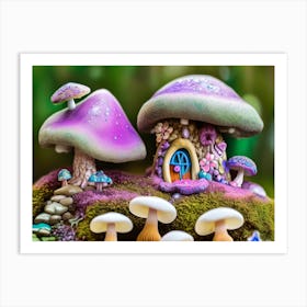 Magenta Fairy Garden  Art Print