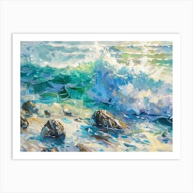 Ocean Crashing 5 Art Print