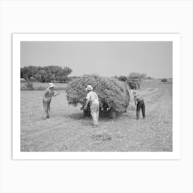 Loading Pea Vines On Truck, Sun Prairie, Wisconsin By Russell Lee Art Print