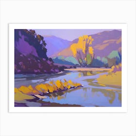 River Valley Abstract Art Print