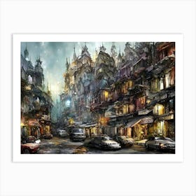 City At Night Art Print