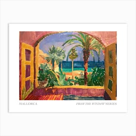 Mallorca From The Window Series Poster Painting 2 Art Print